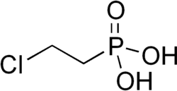 Structuurformule van ethefon