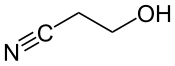 Structuurformule van ethyleencyaanhydrine