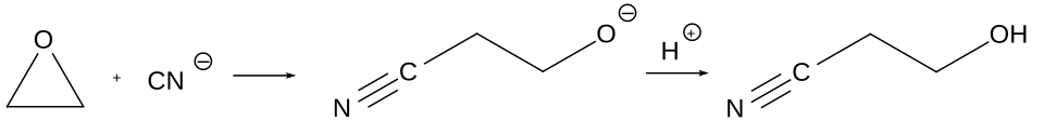 Synthese van ethyleencyaanhydrine.