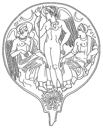 Turan op een Etruskische spiegel