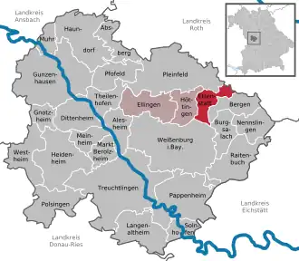 Kaart van Ettenstatt