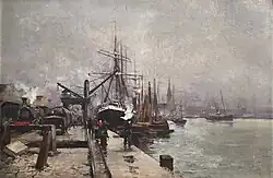 Dans le port d'hiver