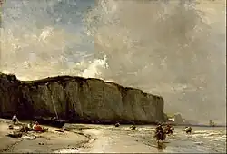Uitzicht over de Normandische Kust, 1852