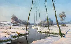 Paysage enneigé (1910), collectie Musée national d'archéologie, d'histoire et d'art