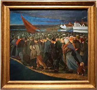 Een stakingsavond (1893) in de KMSKB