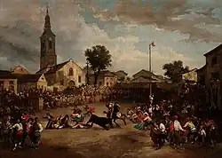 Gran corrida de toros (stierenvechten) y cucaña, Eugenio Lucas Velázquez