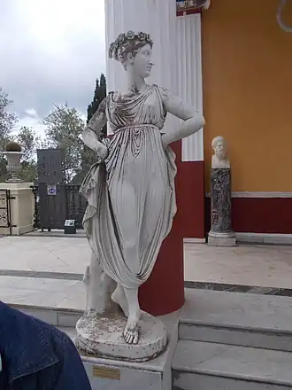 Standbeeld Euphrosyne op Corfu