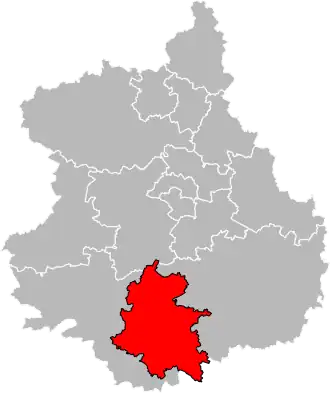 Locatie van het kanton