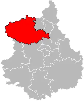 Locatie van het kanton