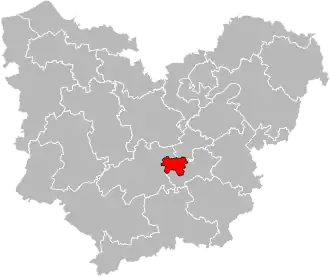 Locatie van het kanton