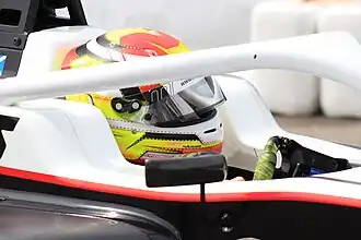 Cian Shields op het Circuit de Spa-Francorchamps in 2023.