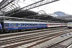 European Sleeper treinstel in Brussel Zuid