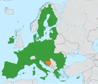 Bosnië en Herzegovina en de Europese Unie