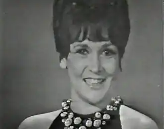 Renata Mauro tijdens het Eurovisiesongfestival 1965