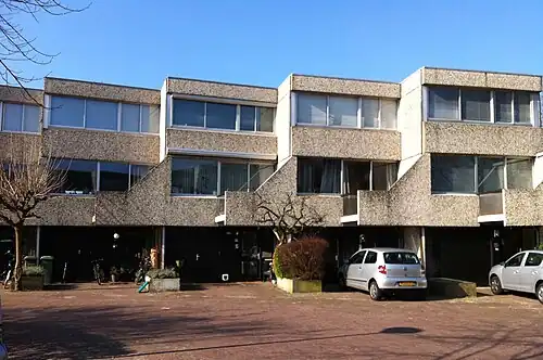 Eurowoningen in de wijk Rozendaal te Leusden, 1973 (Henk Klunder)