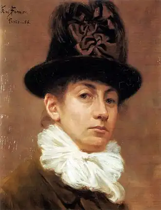 Eva Bonnier, zelfportret (1886)