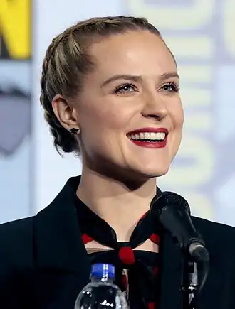 Wood tijdens de San Diego Comic-Con in 2019