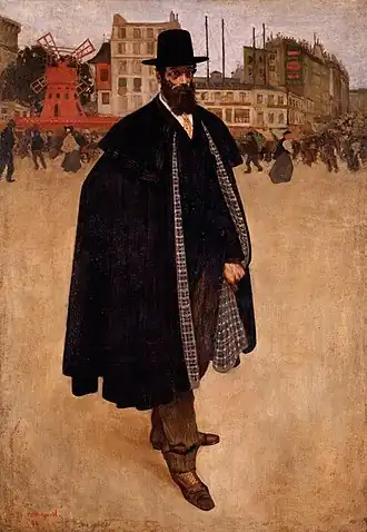Evenepoels De Spanjaard in Parijs (1897), onder invloed van Manet en Toulouse-Lautrec.
