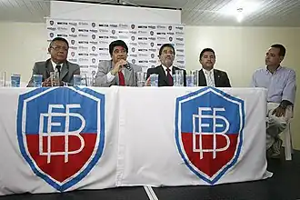 Persconferentie van de Federação Bahiana de Futebol in 2010