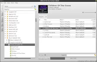 Screenshot van Exaile 0.3.2.0
