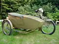 Excelsior 1000 cc zijspancombinatie uit 1919