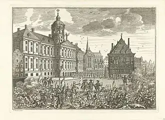 Waag op de Dam in 1748