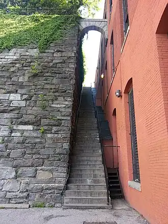 Plaats van de laatste scène, de zogenoemde "Exorcist-trappen" in Georgetown (Washington)