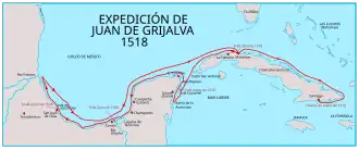 route van Juan de Grijalva