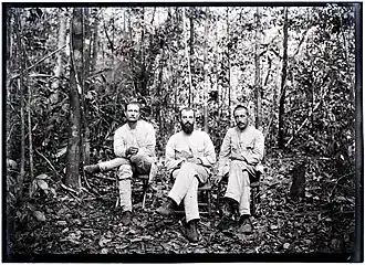 Franssen Herderschee, Gerard Versteeg en Claudius de Goeje (Suriname, 1904)