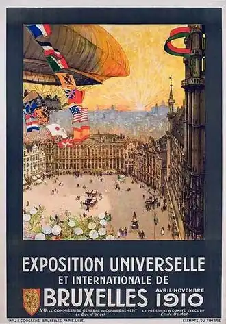 Affiche voor de Wereldtentoonstelling van 1910