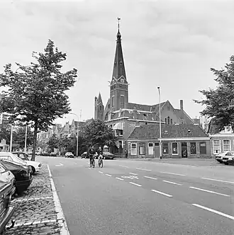 Kraneweg met de Westerkerk in 1994