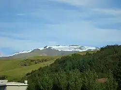 Eyjafjallajökull vanuit Skógar gezien