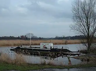 Veerpont over de Oste in Brobergen