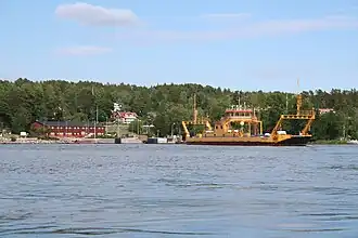 Veerboot over Oxdjupet