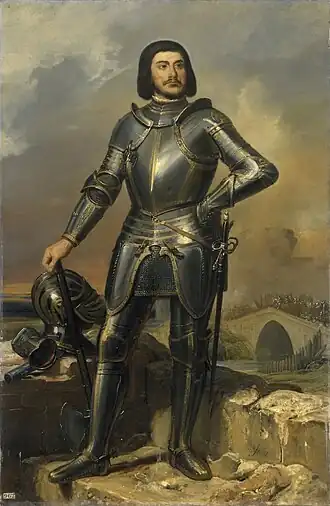 Portret Gilles de Rais door Éloi Firmin Féron (1835)