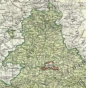 Het vorstendom Regensburg en 1807