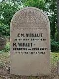 Westerveld: urnenmonument F.M. Wibaut