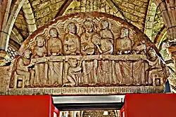 Het timpaan van het Laatste Avondmaal