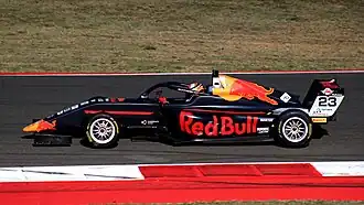 Arvid Lindblad op het Circuit Mugello in 2023.