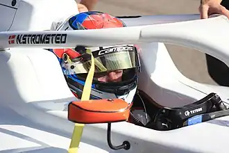 Noah Strømsted op het Circuit de Spa-Francorchamps in 2023.