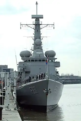 F931 Louise-Marie in de marinebasis Zeebrugge