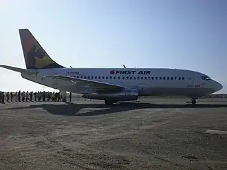 Hetzelfde vliegtuig, maar dan in 2009.