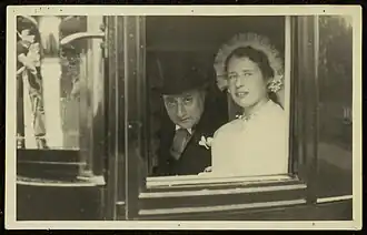 Huwelijksfoto Frans en Noor (1937)