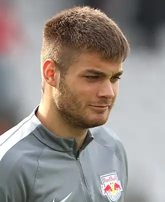 Ćaleta-Car met Red Bull Salzburg in 2017.