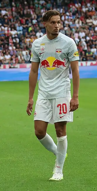 Dedić in 2023 als speler van Red Bull Salzburg