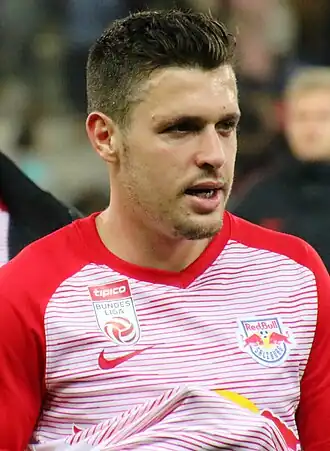 Junuzović in 2018 als speler van Red Bull Salzburg