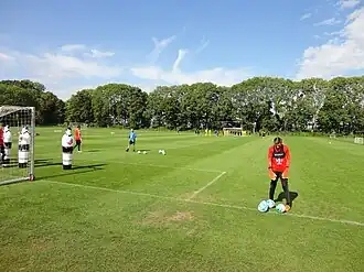 Linkerkant veldzijde van het FC Utrecht Topsportcentrum
