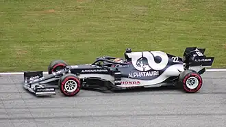 Yuki Tsunoda tijdens de GP van Oostenrijk