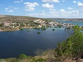 De rivier São Francisco in Belo Monte
