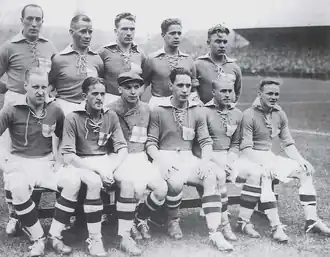 Fins elftal in 1933.